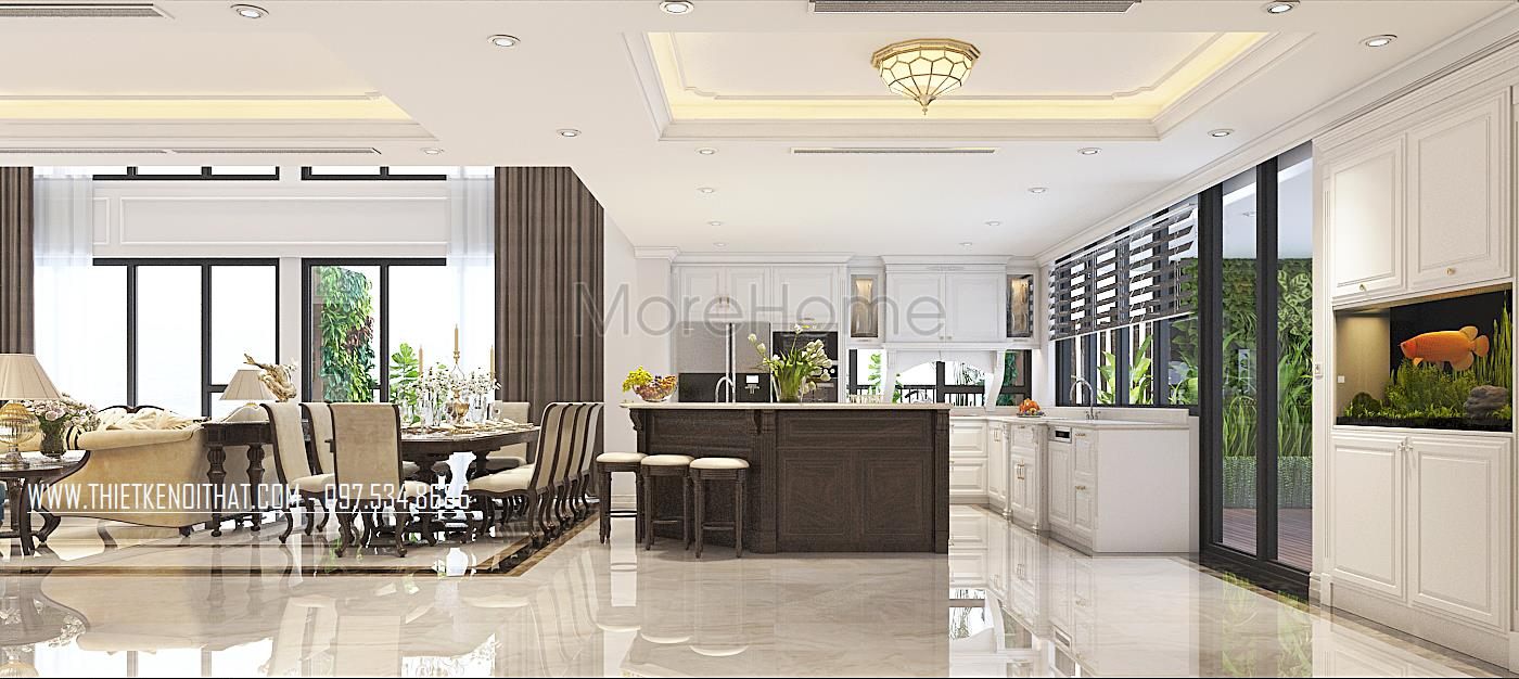 Thiết kế nội thất phòng khách căn hộ Duplex Hapulico Thanh Xuân Hà Nội
